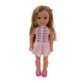 15-дюймовая милая кукла для девочек Подарок на день рождения Детская виниловая кукла Изысканная Яркая игрушка для ролевых игр с заколкой для волос для Рождественской вечеринки