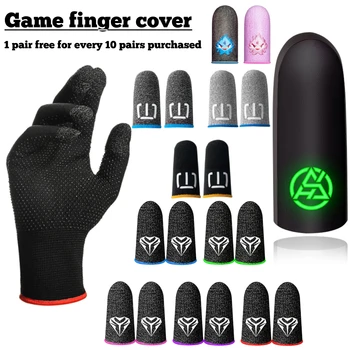 1 пара накладок на палец для мобильной игры PUBG, чехол для пальцев, дышащий игровой контроллер, противоскользящие игровые перчатки для большого пальца с сенсорным экраном