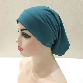 Тюбик из нового материала, высококачественная арабская шапочка с дредами 29 * 25, однотонная исламская шапка-тюрбан, мусульманский шарф
