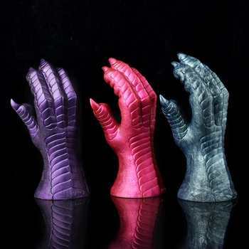 Секс-игрушки FAAK Fantasy Dragon Claw, силиконовая огромная Искусственная рука, Клитор, Стимулирующий Большую анальную пробку С присоской, Игрушка для прелюдии