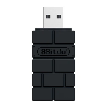 8BitDo USB Беспроводной Адаптер 2 Однокнопочных Подключения Замена Соматосенсорной Вибрации для Контроллеров PS4 PS5 Switch Pro