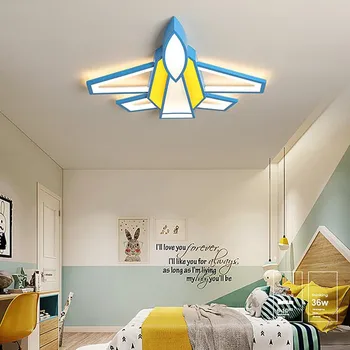 Современная светодиодная потолочная люстра для самолета украшение комнаты для мальчиков 90-260 В потолочные светильники