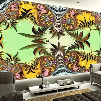 обои для арт-бара wellyu с яркими цветами, декоративные посты, фоновая стена KTV, изготовленные на заказ большие фрески, обои для окружающей среды