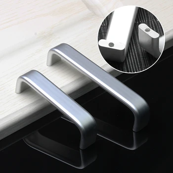 1 шт., алюминиевые ручки для шкафов 96 мм/128 мм, Выдвижные ручки для кухонного шкафа, Прямая ручка для шкафа для мебели