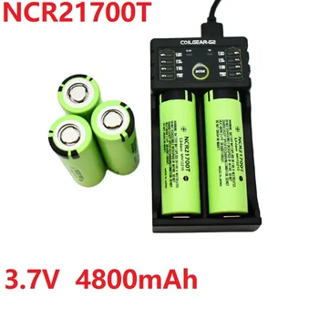 Batterie Lithium-ion 21700/3.7V, 4800mAh, Rechargeable, Avec Chargeur, 40a, Décharge élevée, Bloc D'alimentation, Pour Bricolage