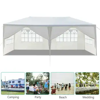 20-дюймовая палатка для вечеринок PE Gazebo Wedding с 6 боковинами