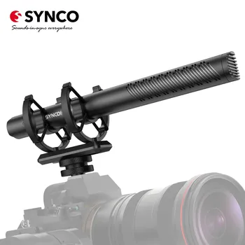 SYNCO Mic-D30 Shotgun Высоконаправленный Микрофон Для Камеры, Конденсаторный Микрофон Суперкардиоидного Направления, Микрофон Для DSLR, Видеокамеры