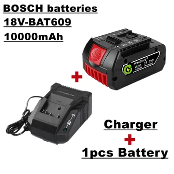 Аккумулятор для ручной дрели 18 В, аккумулятор для электроинструмента, 10,0 ач, подходит для bat609, bat609g, bat618, bat618g, bat614, 1 аккумулятор + зарядное устройство