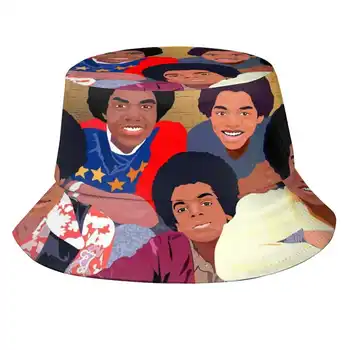 С рисунком Jackson 5Ive, дорожные шляпы с принтом, Майкл Король поп-музыки, поп-группа Jackson 5Ive Five Jackson