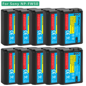 10 Шт 2000 мАч NP-FW50 NP FW50 Аккумуляторная Батарея для Sony NEX-7 NEX-5R NEX-F3 NEX-3D Alpha a5000 a6000 Alpha 7 a7II