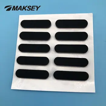 Накладка из силиконовой резины MAKSEY Эллиптической формы с липкостью 3 м, шириной 4 мм, Защитная накладка для ножек инструмента, противоскользящий амортизатор, черный