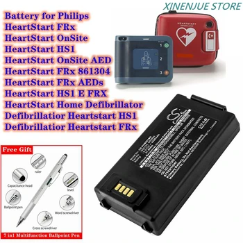 Медицинский аккумулятор 9 В/4200 мАч для Philips HeartStart FRx, стационарный, HS1, Дефибриллятор, Стационарный AED, FRx 861304, FRx AEDs, Не перезаряжаемый
