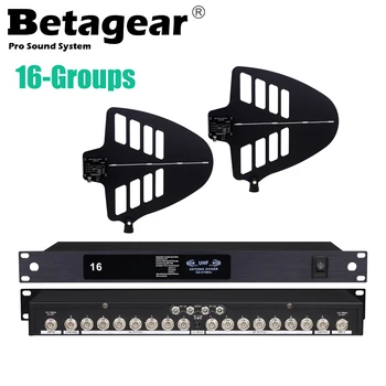 Разветвитель антенны Betagear UA1600 Радиочастотный распределитель Профессиональный Усилитель сигнала 450-970MHZ Work 8 Wireless Mic Receiver Pro Audio