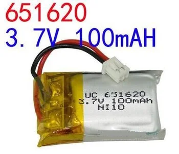 Бесплатная доставка, 2 шт./лот, полимерно-литиевая батарея 3,7 В 651620 100 мАч, литий-ионная аккумуляторная батарея