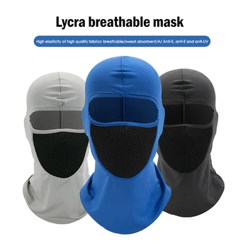 Мотоциклетная маска для лица, полнолицевая балаклава, мужская солнцезащитная пылезащитная велосипедная шляпа, капюшон, Ветрозащитная дышащая маска, наружный капюшон