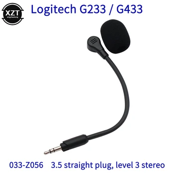 Позолоченный Игровой Микрофон Наушники Микрофон для Logitech G433 G233 GPro GPROX G 433 233 Pro X Аксессуары для Игровой Гарнитуры
