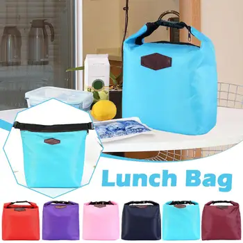 Портативная термоизолированная сумка-холодильник для хранения ланча, водонепроницаемая сумка для переноски для пикника, модная термоизоляционная сумка