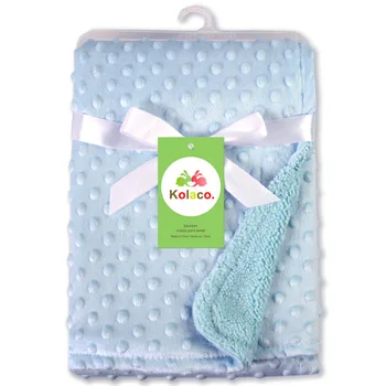 Одеяло для детской коляски с двухслойным утеплителем для наружного использования из однотонной пены, приятной для кожи и мягкой