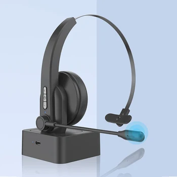 Микрофон с шумоподавлением Беспроводные наушники Bluetooth Гарнитура OY631 Геймер Бизнес Наушники Видеозвонок Встреча Зарядная база