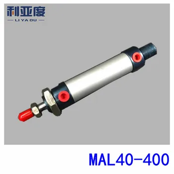 Мини-цилиндр MAL40-400 из алюминиевого сплава MAL40-400 Пневматические компоненты диаметром 40 мм с отверстием 400 мм шторка