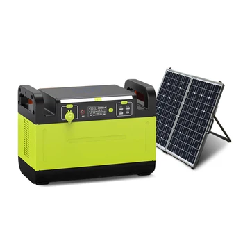 Солнечный генератор мощностью 1500 Вт, бестселлер, беспроводная зарядка для кемпинга на открытом воздухе, аккумулятор Lifepo4, портативная электростанция