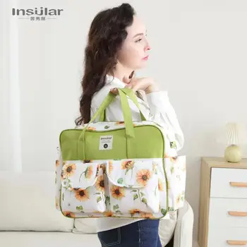 Многофункциональная сумка для мамы через плечо для беременных женщин, модная водонепроницаемая сумка для матери и младенца, ручная сумка в ожидании родов