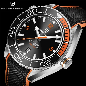 ДИЗАЙН PAGANI Новый керамический безель мужские механические наручные часы Модные водонепроницаемые часы из сапфирового стекла Seiko NH35A Automatic Watch