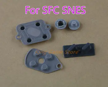 100 комплектов Для SFC SNES Super NES Nintendo Проводящие Резиновые накладки Замена Контроллера Резиновые Накладки Кнопка