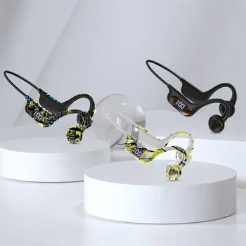 Беспроводная гарнитура Bluetooth 5.3, аккумулятор повышенной емкости, наушники с костной проводимостью, окружающий звук на 360 °, водонепроницаемые спортивные наушники