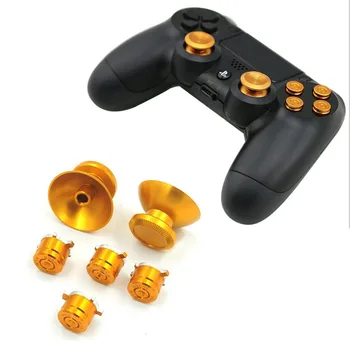 Металлический 3D Аналоговый Джойстик Thumb Stick Grips Caps + Запасные Части для Кнопок Sony Playstation DualShock 4 PS4 Controller