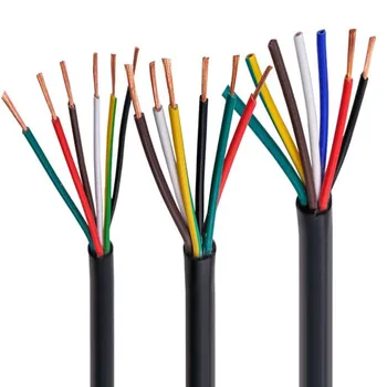 кабель ПВХ длиной 10 м 2 3 4 5 6 7 8 10 12 14 16 20 24 провод управляющего сигнала с сердечником 22AWG0.3 толщиной 0,5 0,75 мм