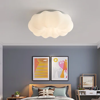 Облачный потолочный светильник тыквенная люстра детская комната скандинавский минимализм гостиная столовая главная спальня лампа для девочки