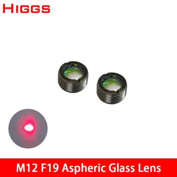 Латунный корпус M12 F19 с резьбой 0,5 мм, стеклянная асферическая линза, линзы лазерного модуля, оптический коллиматор, AR-покрытие
