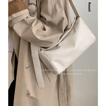Женская кожаная сумка через плечо большой емкости 2023 Новые Роскошные дизайнерские сумки через плечо Высококачественная сумка для покупок Универсальная