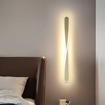 Скандинавские креативные светодиодные спиральные настенные светильники для кабинета, гостиной, спальни, прикроватной тумбочки, коридора, домашнего декора, светильника для внутреннего освещения