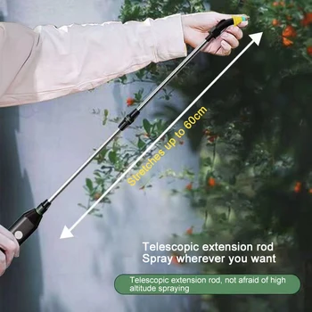 Пистолет-распылитель для полива Автоматический электрический опрыскиватель USB-зарядная насадка Спринклерный инструмент для полива садовых растений Mister