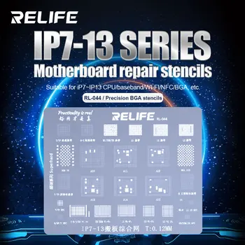 Прецизионная паяльная сетка Relife RL-044 IP7-IP13, трафареты для ремонта материнских плат CPU, основной полосы частот, Wi-fi, NFC, BGA, ультратонкое лужение
