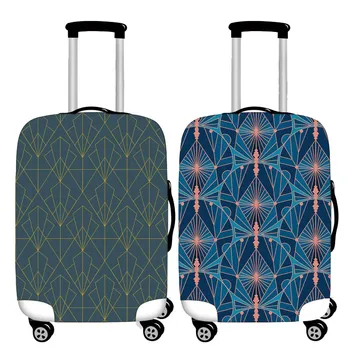 Чехол для багажа с геометрическим рисунком, Качественная Эластичная Ручная тележка, чехол для багажа, от 19 до 32 дюймов, чехол для чемодана, Пылезащитный чехол, аксессуары для путешествий