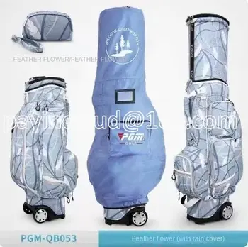 Изысканная сумка для хранения гольфа на колесиках, удобная двухколесная модель