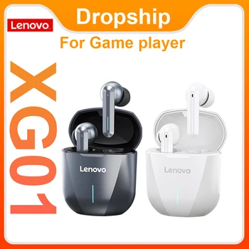 Оригинальные игровые наушники Lenovo XG01 с низкой задержкой 50 мс TWS Bluetooth Наушники с беспроводными наушниками для игрового плеера