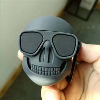 Солнцезащитные очки 3D в виде черепа, стильный фирменный чехол для наушников Airpods 1 2 Pro, мягкий силиконовый защитный чехол для наушников Airpods 3