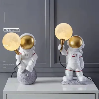 Настенный светильник астронавта креативная настольная лампа детская комната спальня 3D лунная лампа рабочий стол астронавта маленькая ночная лампа Рождественские подарки