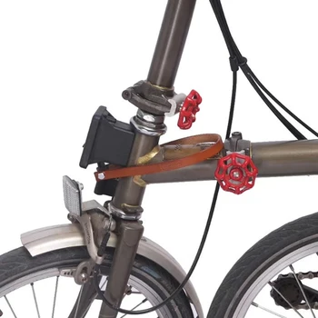 Ремешок из воловьей кожи Ремень для крепления складного велосипеда Brompton быстросъемный блок крепления сумки корзина sbag