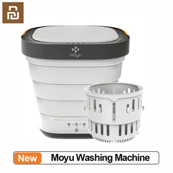 Электрическая мини-бытовая стиральная машина Youpin Moyu Складная полностью автоматическая стиральная машина с функцией обезвоживания
