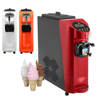 Настольная мини-машина для приготовления мягкого итальянско-китайского мороженого с мягкой подачей для домашнего использования, маленькая машина для приготовления мороженого