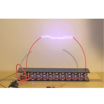 10-Ступенчатый Генератор Маркса Tesla Arc Pulse Generator Lightning DIY Kit для Платы Драйвера ZVS Flyback/катушки зажигания