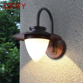 · Уличный настенный светильник SOFITY, классические бра, Водонепроницаемая домашняя светодиодная лампа IP65 для виллы на крыльце