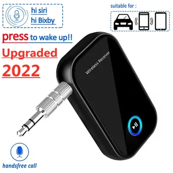 Bluetooth 5.0 Приемник 3,5 мм AUX Разъем Hansfree Call Микрофон Стерео Музыка Беспроводной Адаптер Для Динамика MP3 Автомобильный комплект Аудиопередатчик