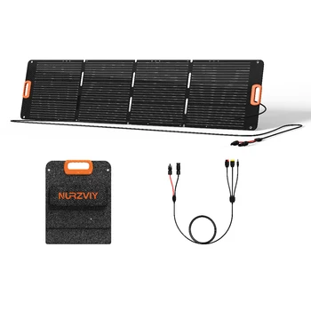 Портативная солнечная панель NURZVIY SolarEpoch мощностью 80 Вт для электростанции, водонепроницаемое складное солнечное зарядное устройство