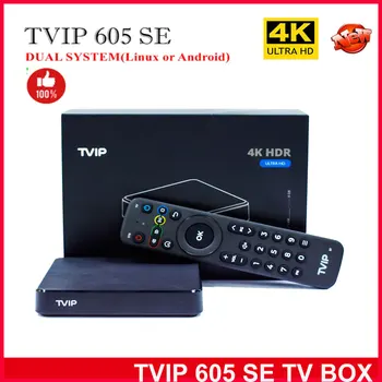 Новое поступление tvip605 se Nordic One Smart tv box Android и Linux OS 5G Двойной WiFi 4K Скандинавская Шведская телеприставка tvip box